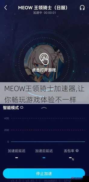 MEOW王领骑士加速器,让你畅玩游戏体验不一样