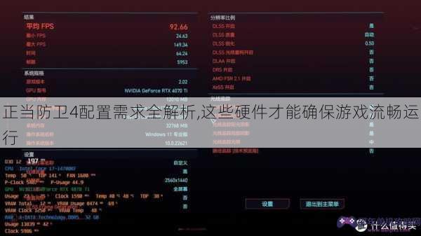 正当防卫4配置需求全解析,这些硬件才能确保游戏流畅运行