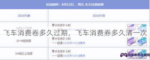 飞车消费卷多久过期，飞车消费券多久清一次