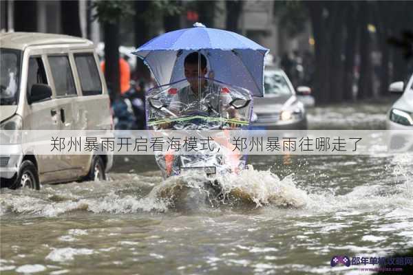 郑州暴雨开启看海模式，郑州暴雨往哪走了