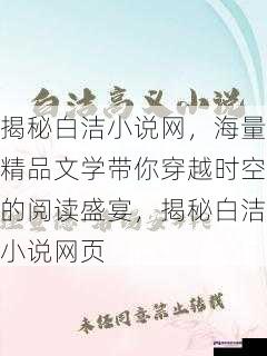 揭秘白洁小说网，海量精品文学带你穿越时空的阅读盛宴，揭秘白洁小说网页